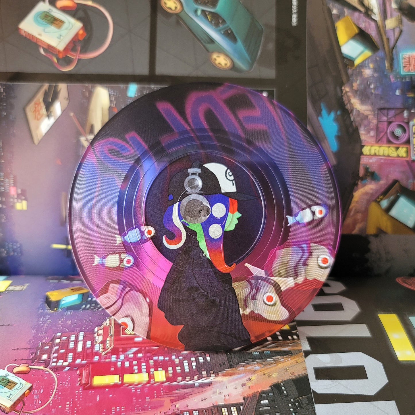 Splat 3 Translucent CD Coasters | Off the Hook / Dedf1sh