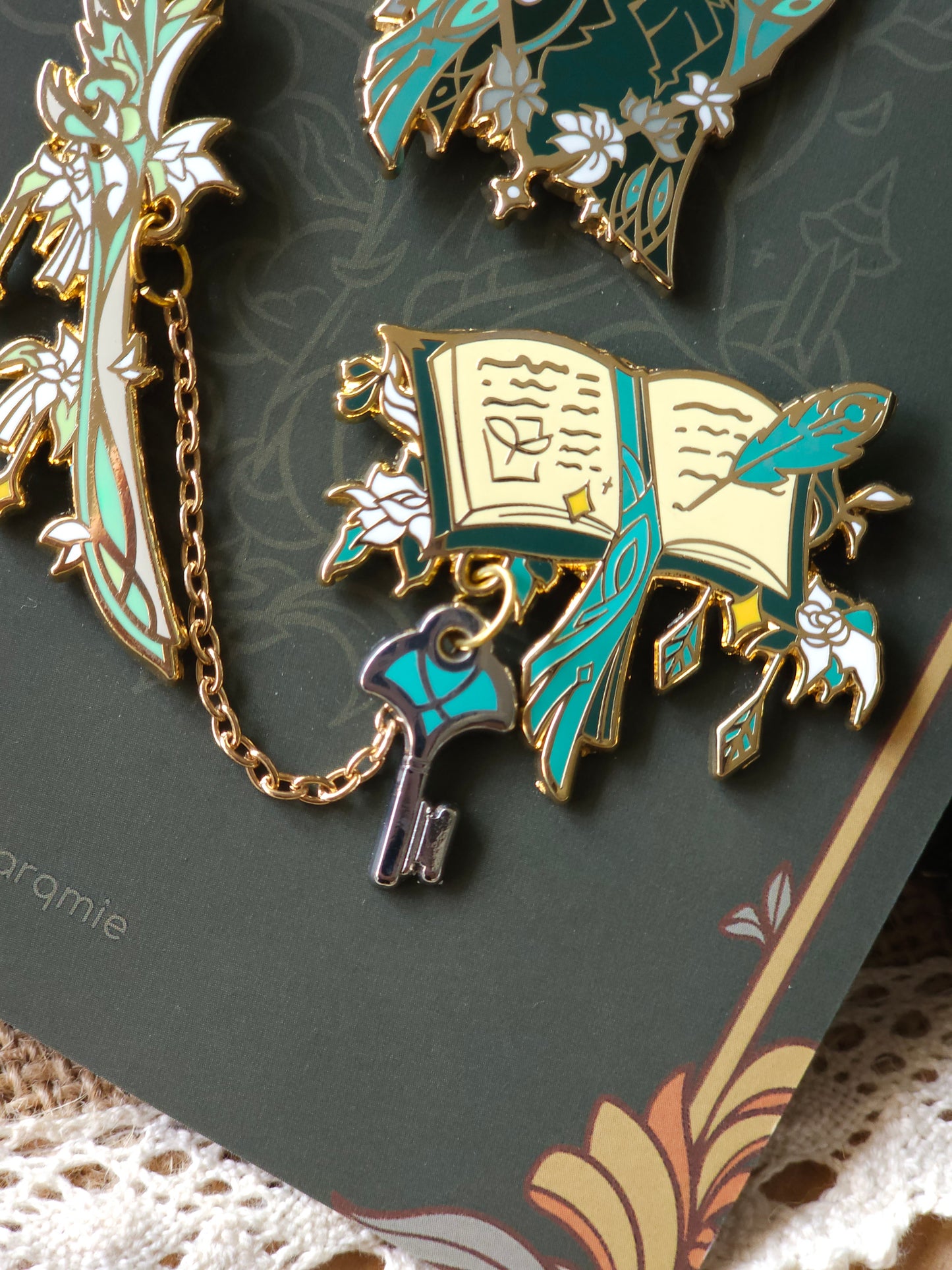 Genshin Impact Sanctuary of Surasthana Enamel Pins | Haikaveh Kavetham Pin Set