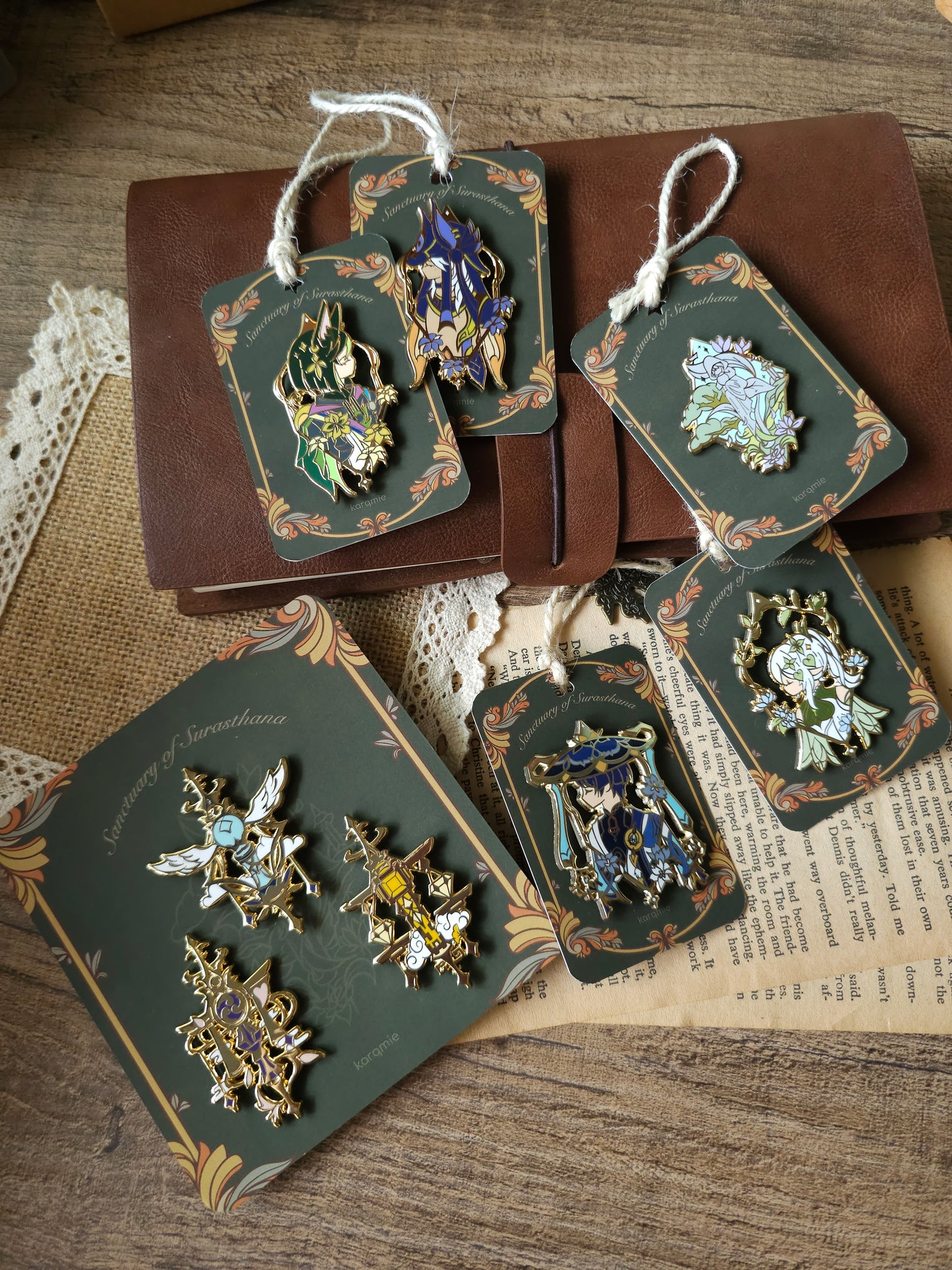 Genshin Impact Sanctuary of Surasthana Enamel Pins | Sumeru