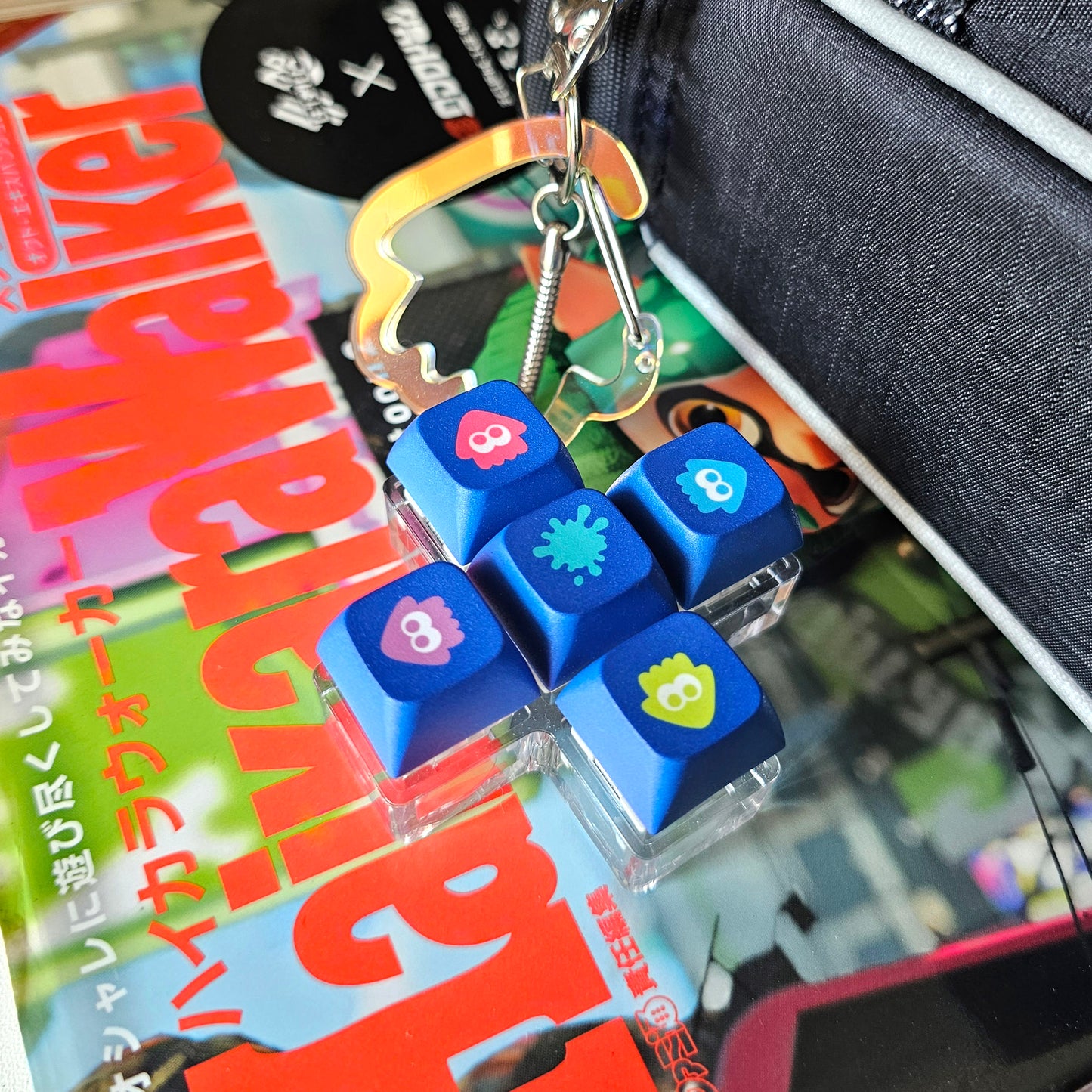 Splatoon Squid D-pad Keycap Charm