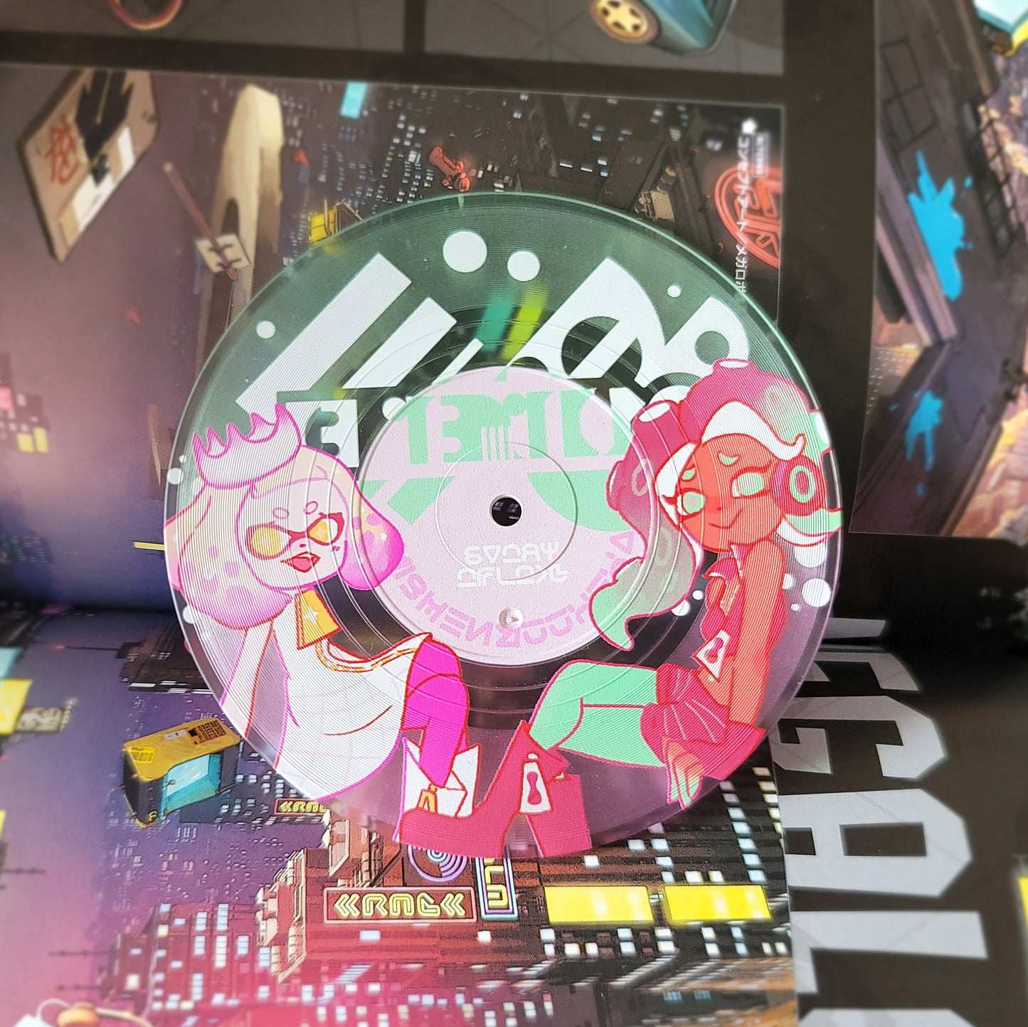 Splat 3 Translucent CD Coasters | Off the Hook / Dedf1sh
