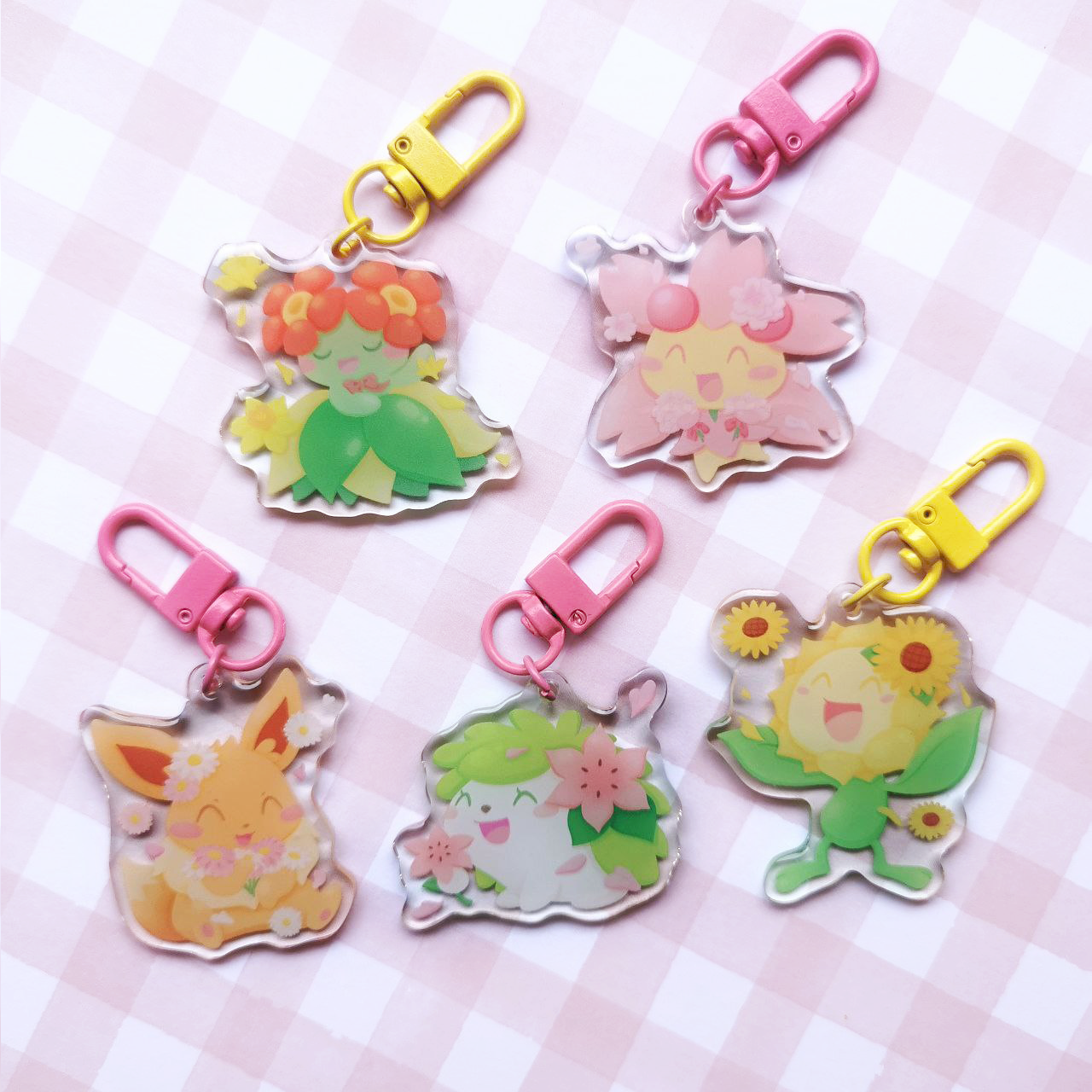 Spring Pokemon Acrylic Charms A