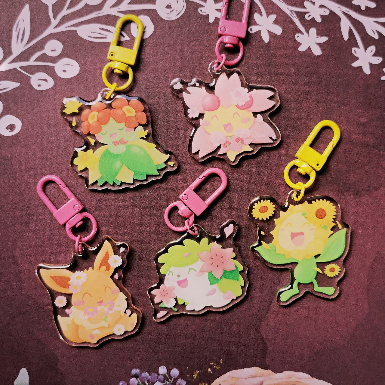 Spring Pokemon Acrylic Charms A