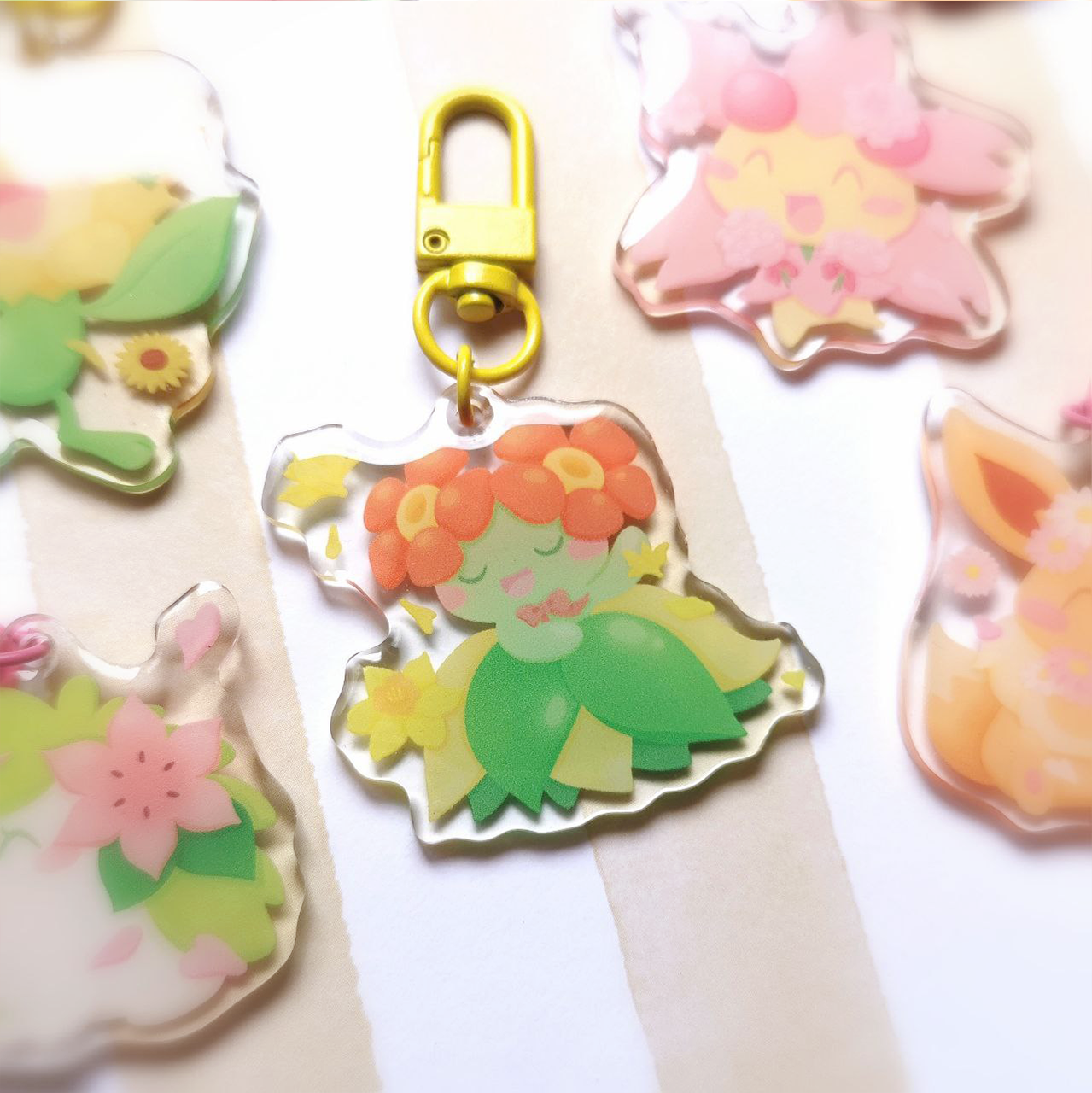 Spring Pokemon Acrylic Charms A