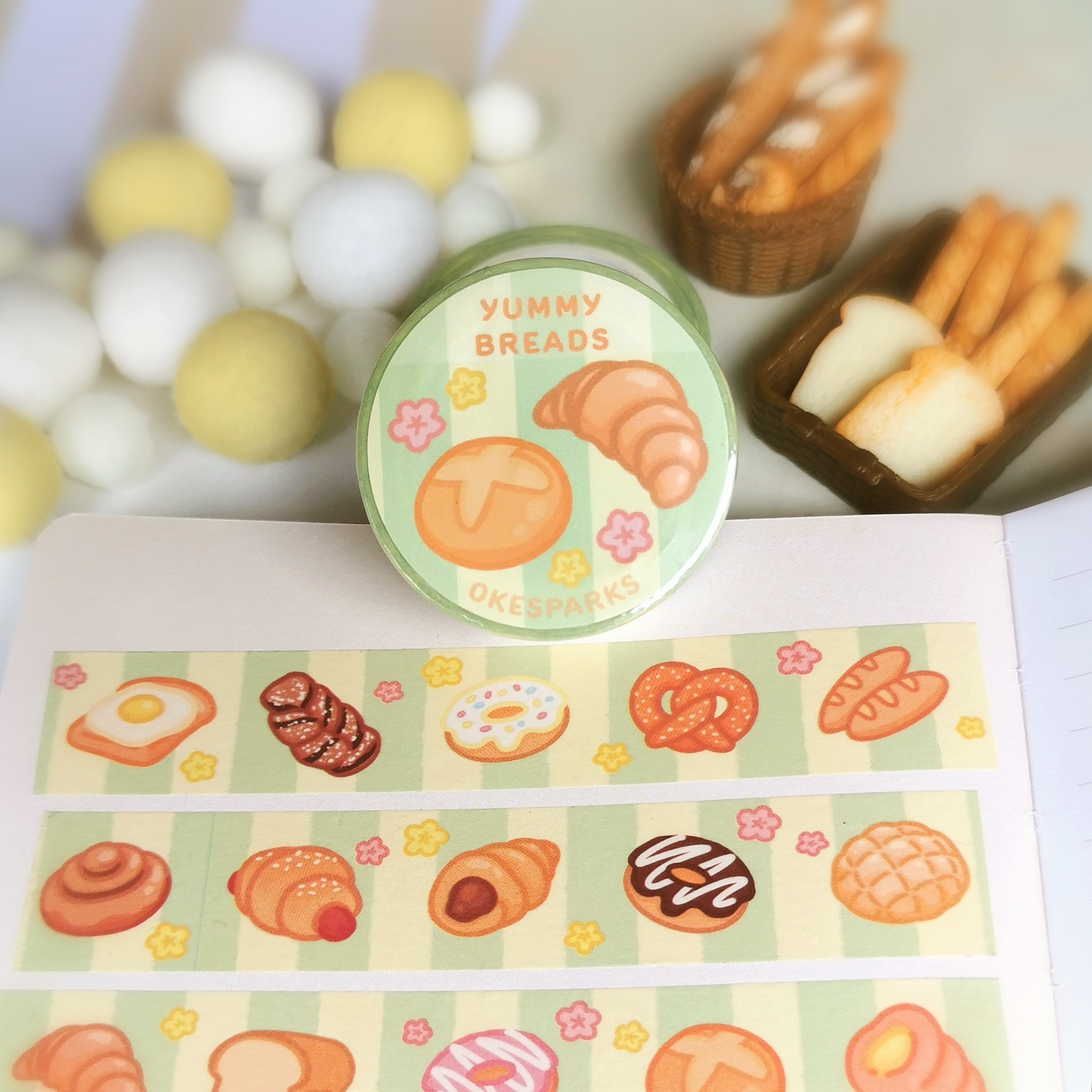 Yummy Breads Washi Tape