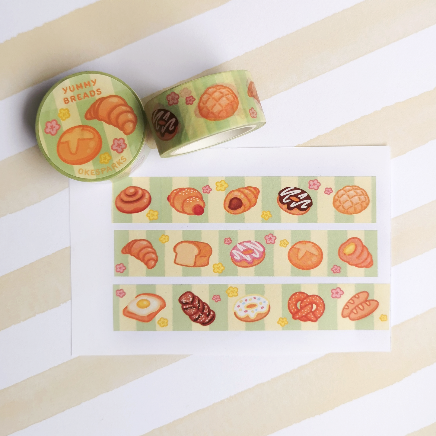 Yummy Breads Washi Tape