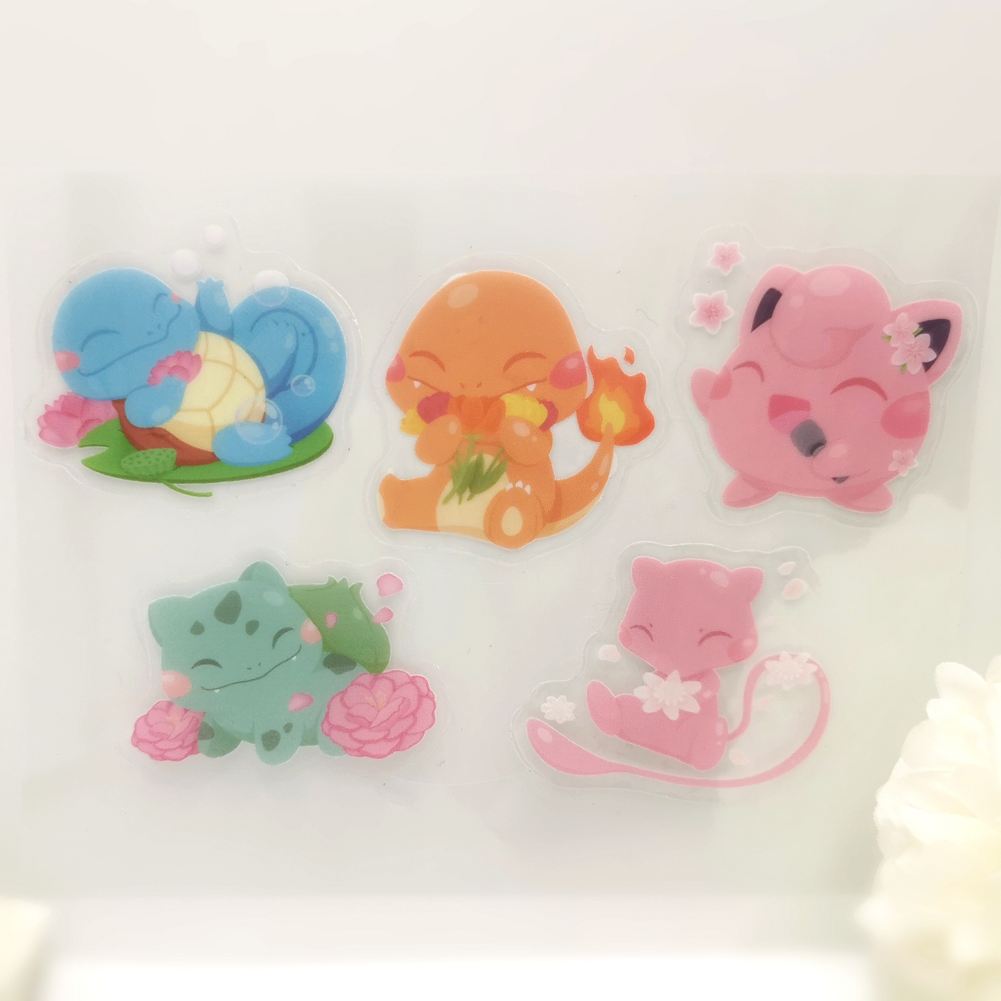 Spring Pokemon Clear Sticker Packs