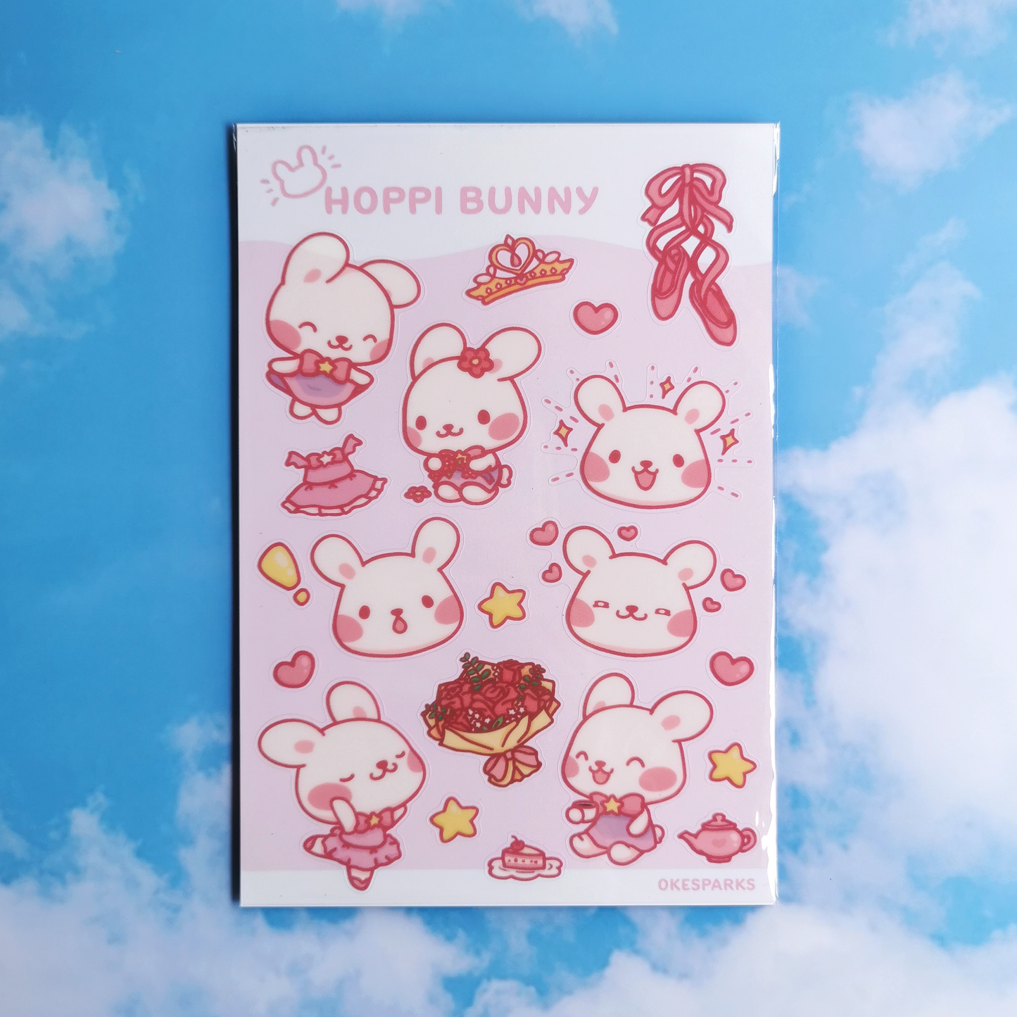 Sunny Bear and Hoppi Bunny Sticker Sheets