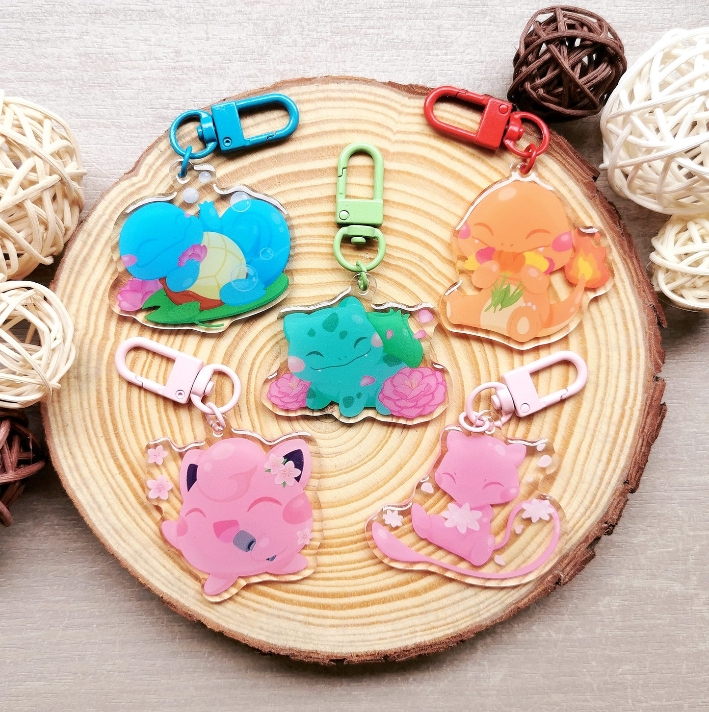 Spring Pokemon Acrylic Charms C