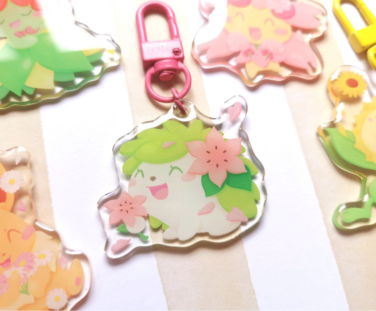 Spring Pokemon Acrylic Charms A