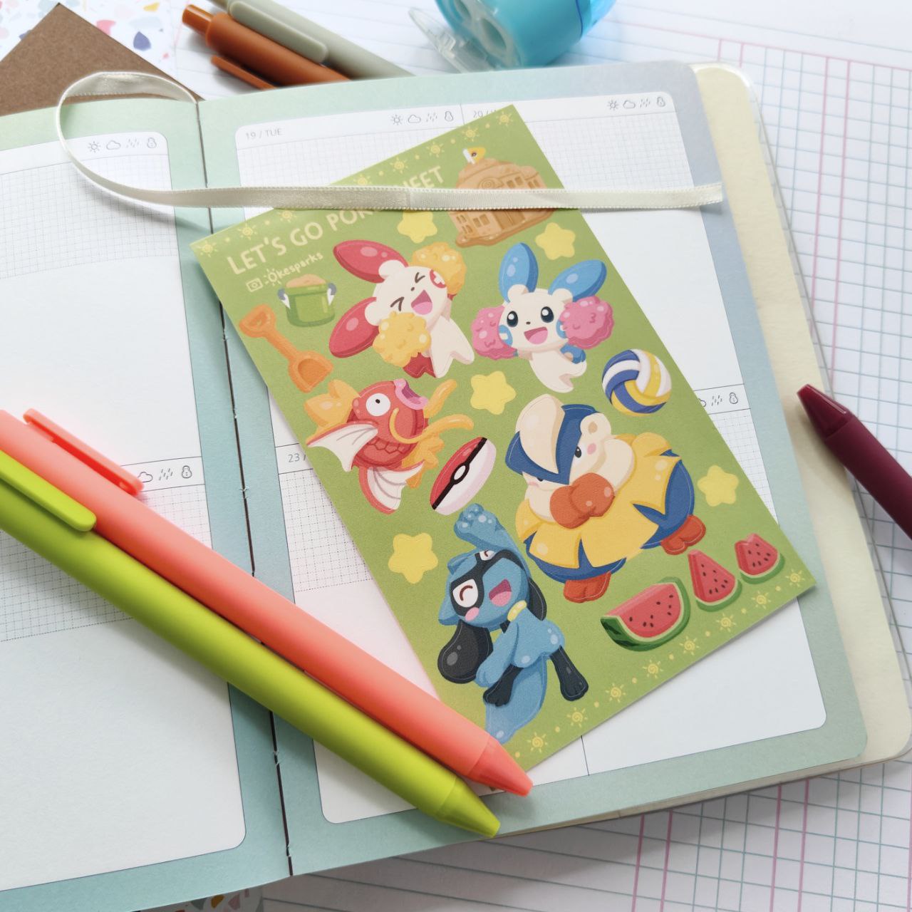 Surfs up & Let's go Sticker Sheets