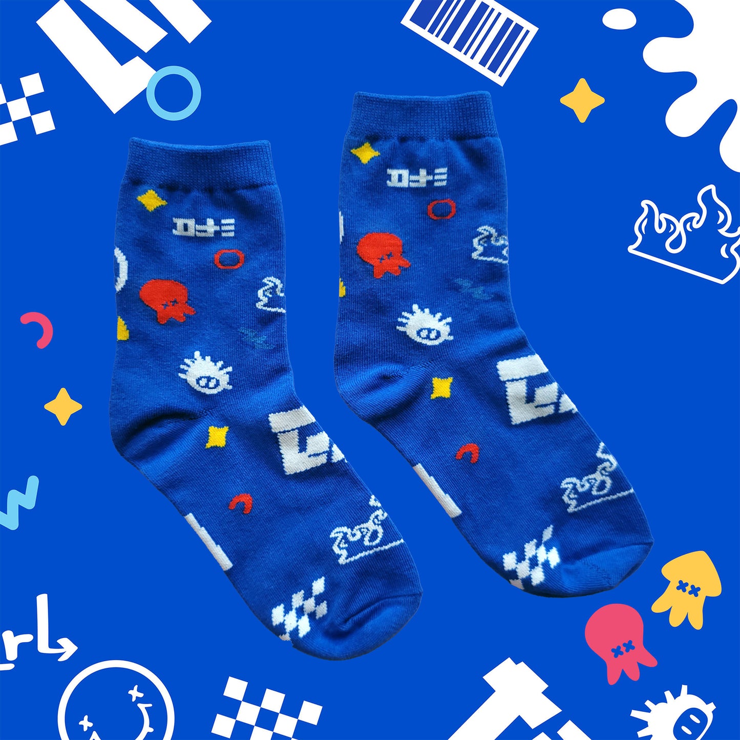 Splat Graffiti Socks