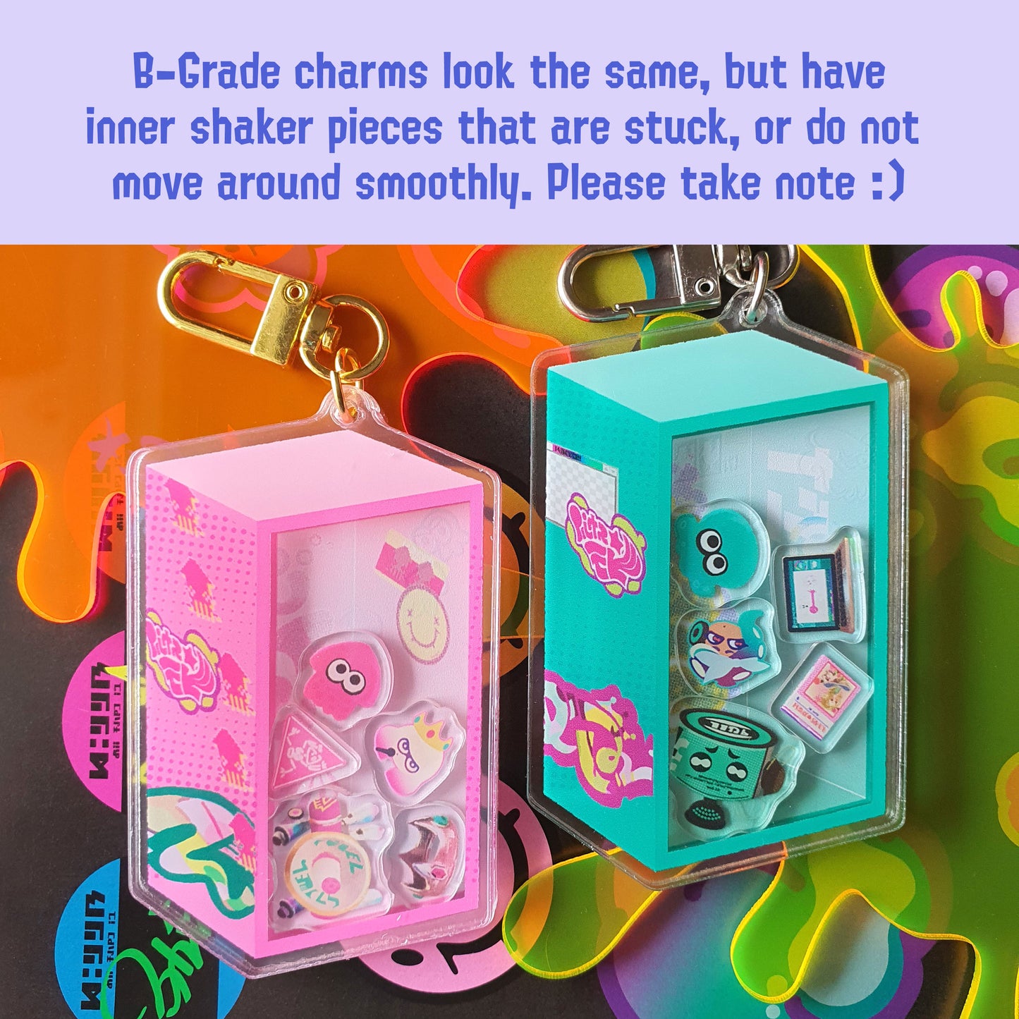 Pearl & Marina Locker Acrylic Shaker Charm