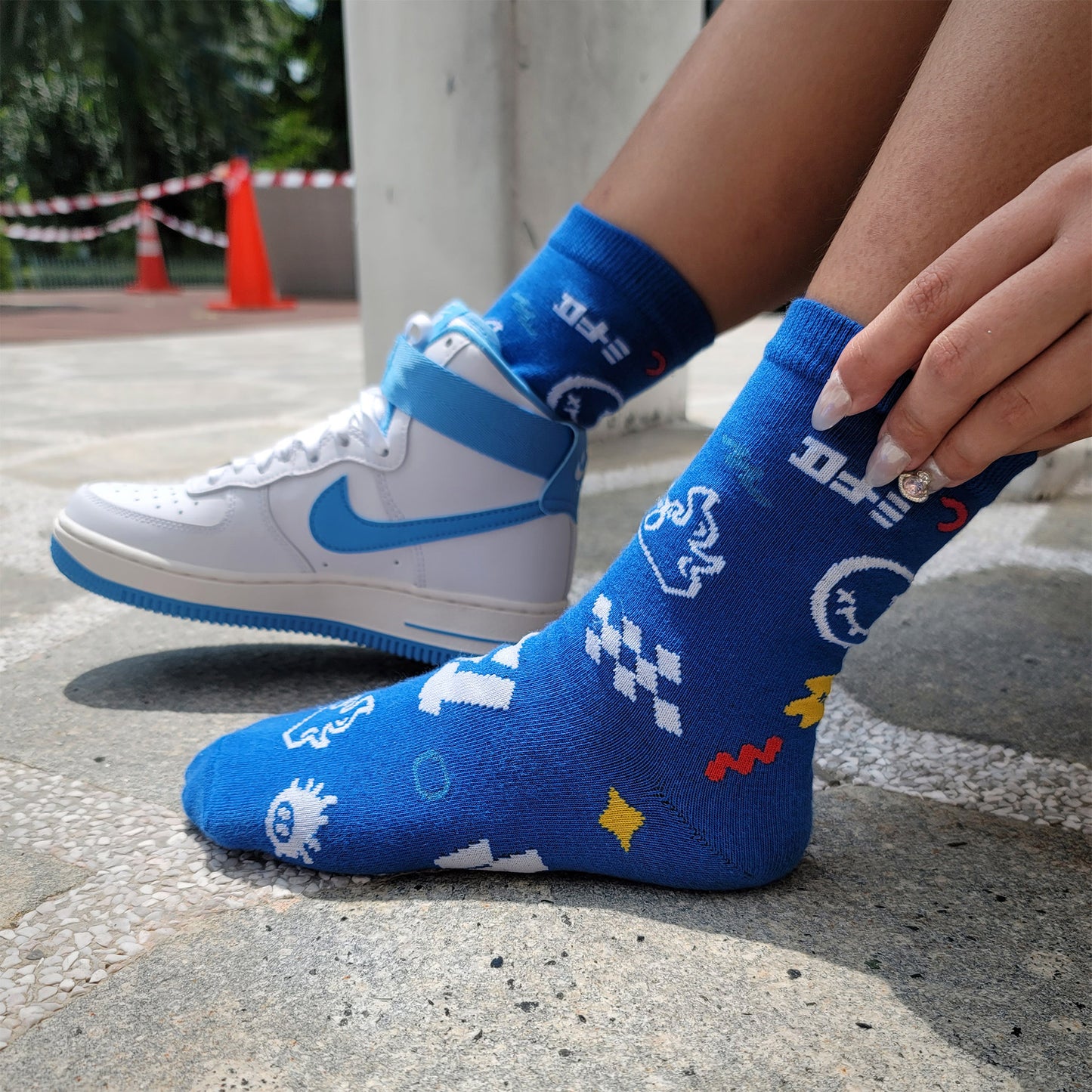 Splat Graffiti Socks