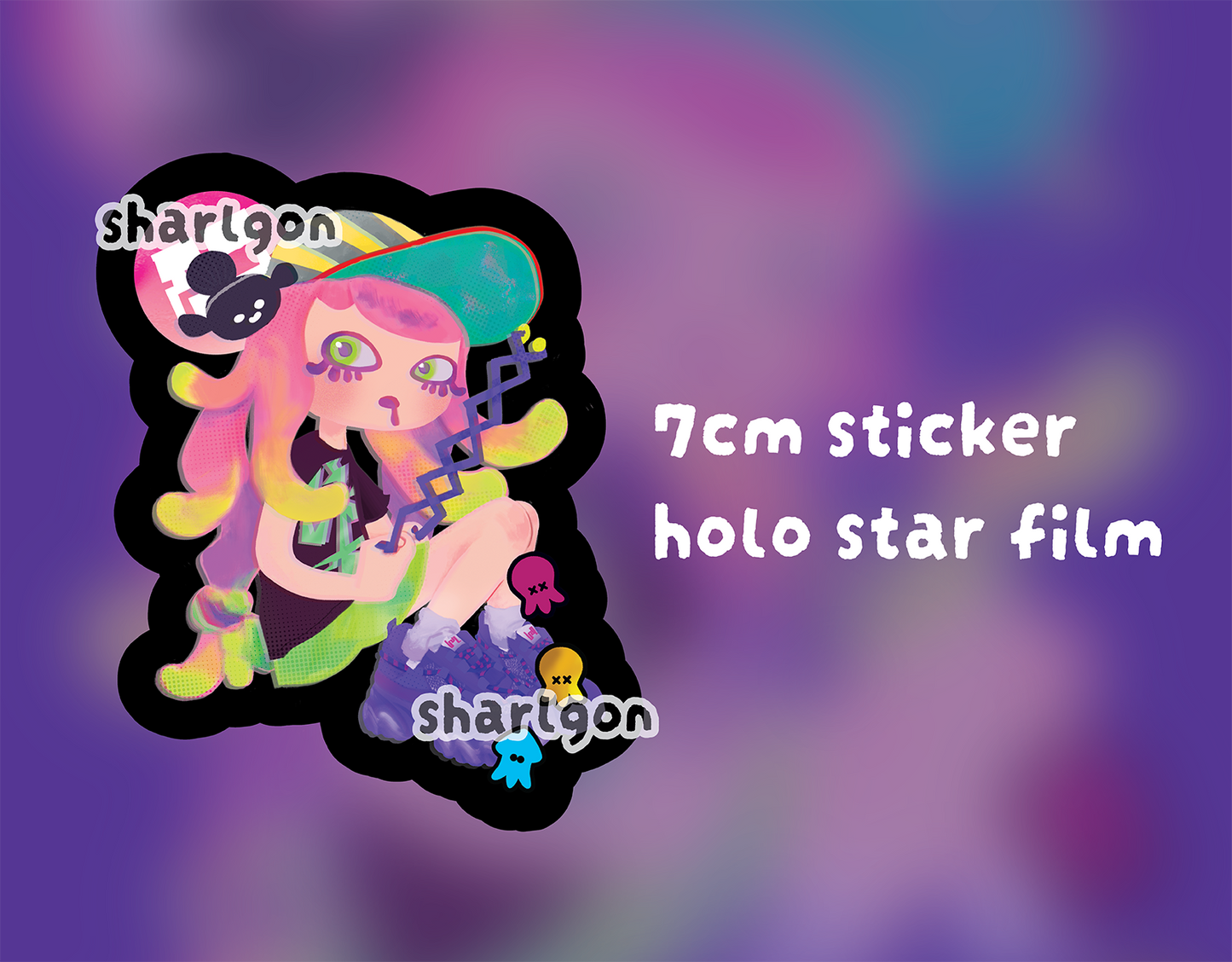 Splatoon 3 Harmony Holo Star Sticker