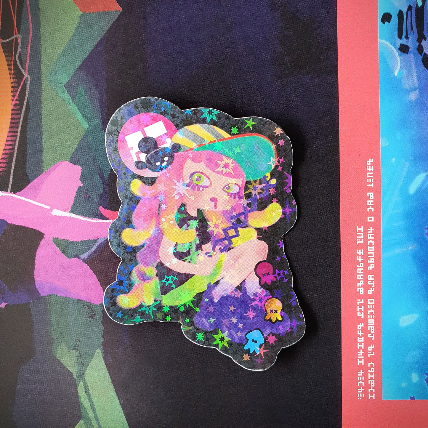 Splatoon 3 Harmony Holo Star Sticker
