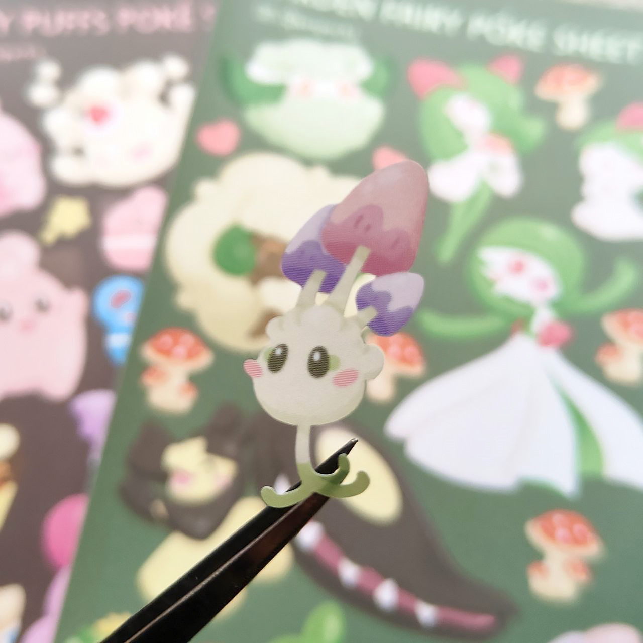 Fairy Puffs | Flower Fairy | Garden Fairy Poke Sticker Sheets