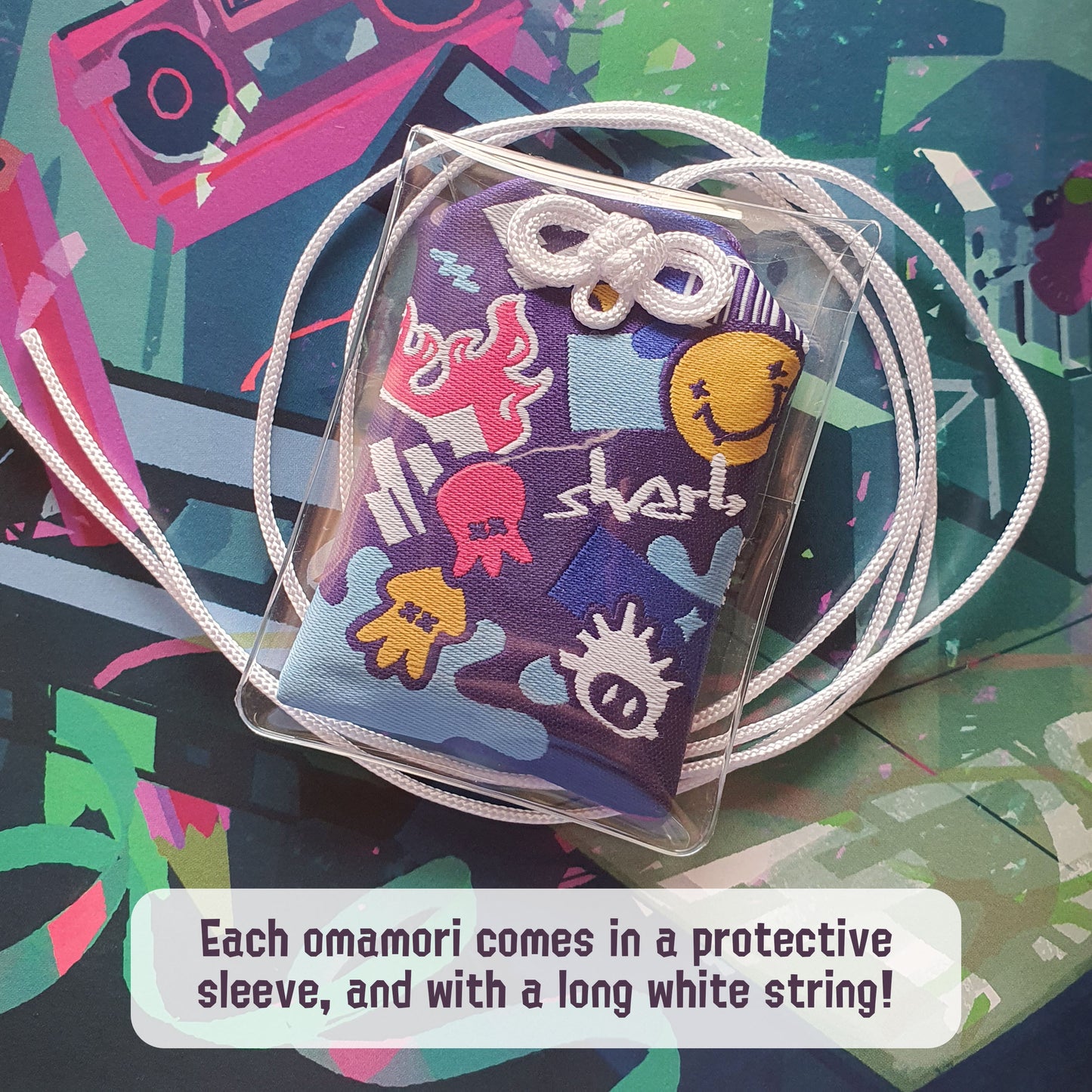 Splat Stable Connection Omamori Embroidered Fabric Lucky Charm