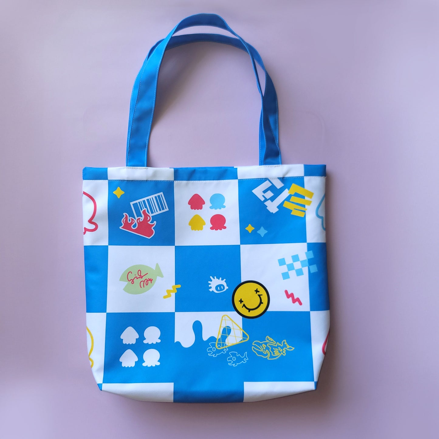 Splat Check Tote Bag