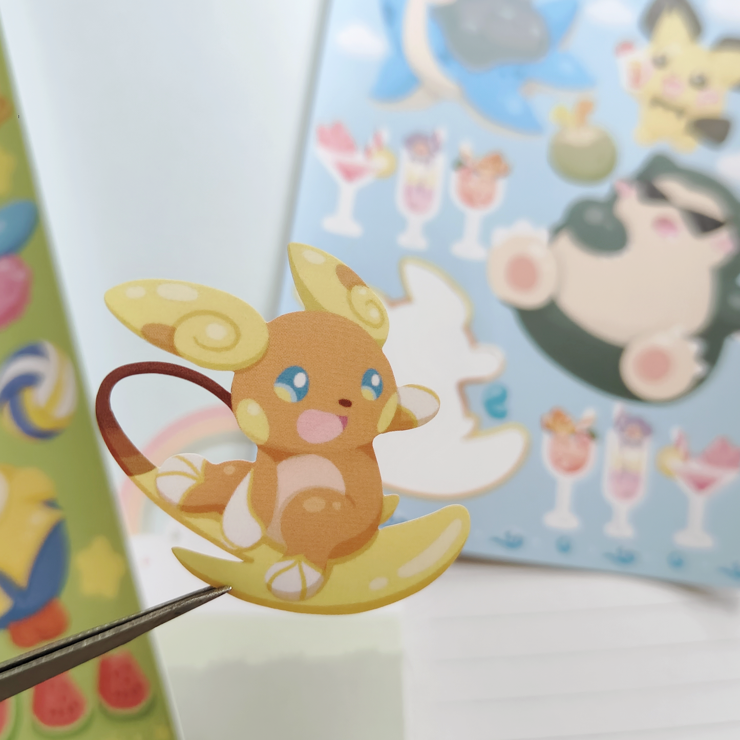 Surf's Up & Let's Go Poke Sticker Sheets