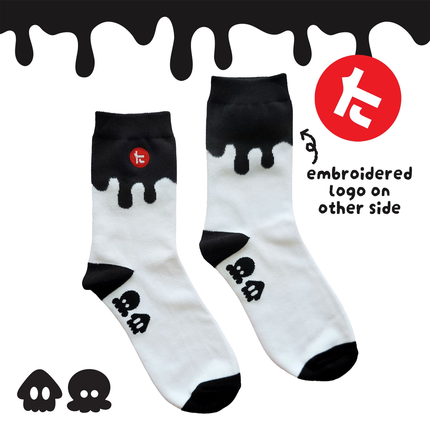 Ink Drip Socks