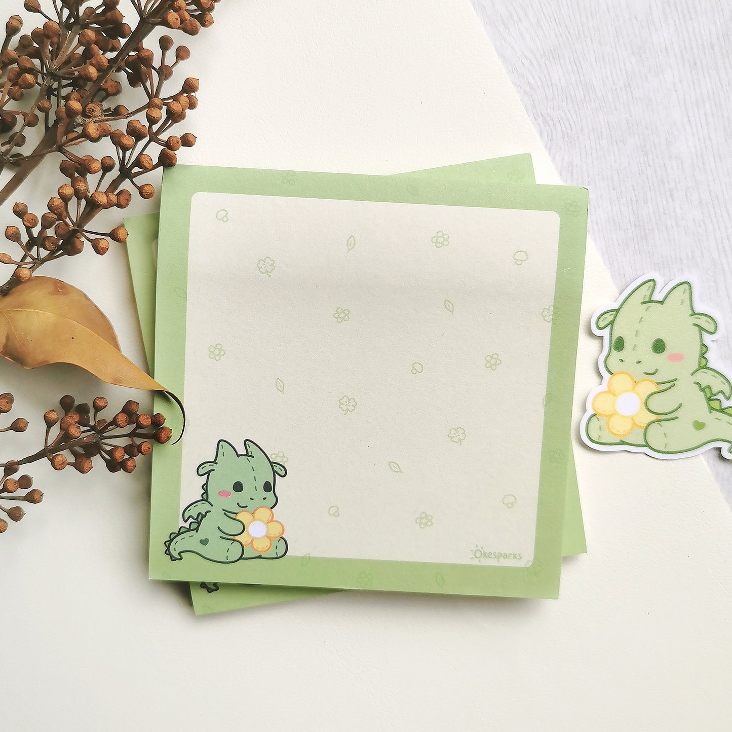 Hugs X Cuddles Dragon Memo Note Pad
