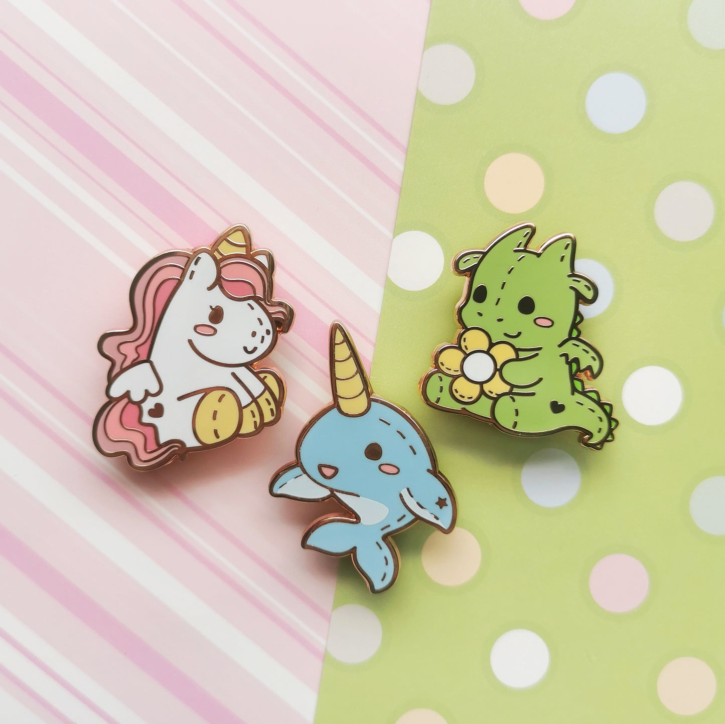 Hugs X Cuddles Plushie Enamel Pins