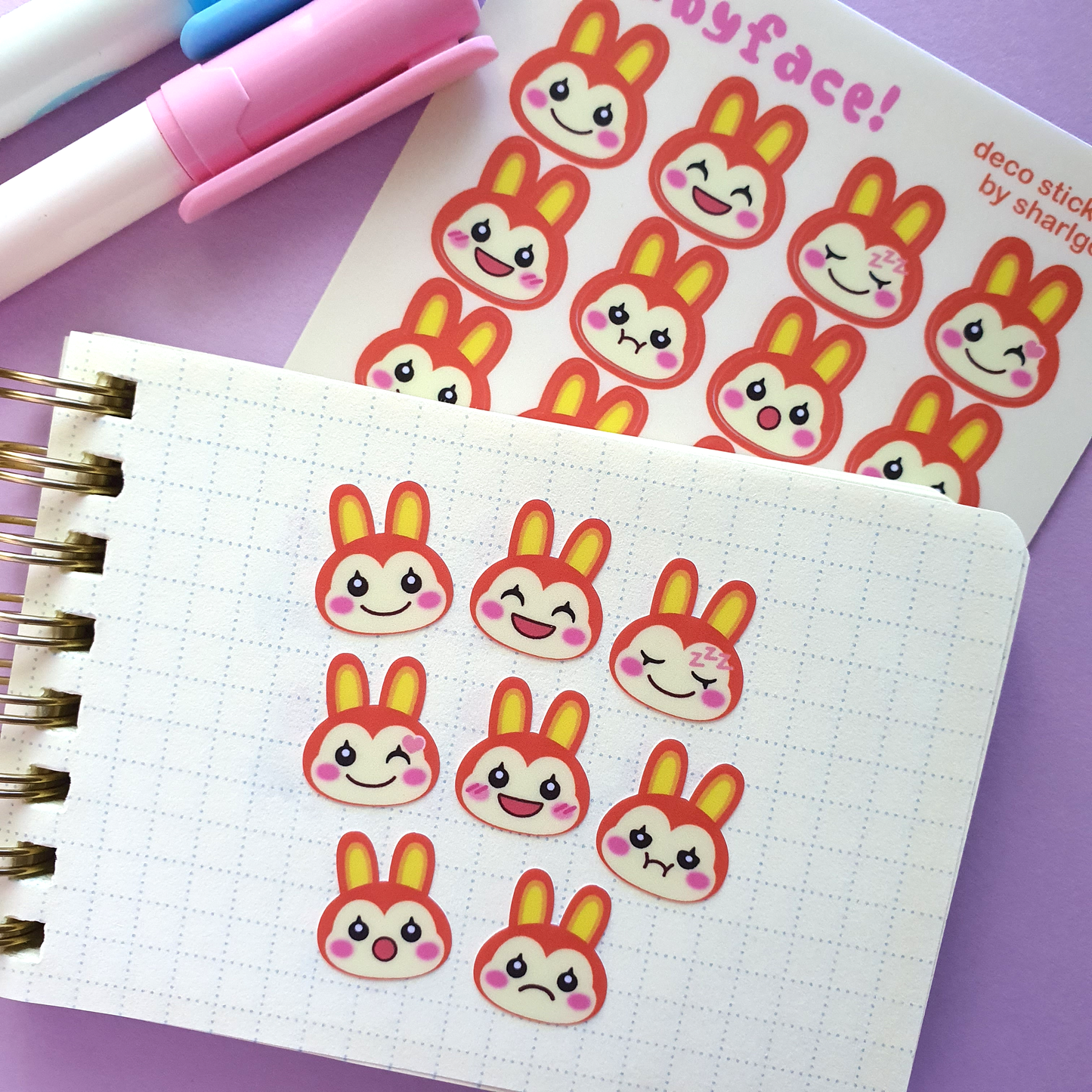 Animal Crossing Babyface Mini Deco Sticker Sheet | Series 2