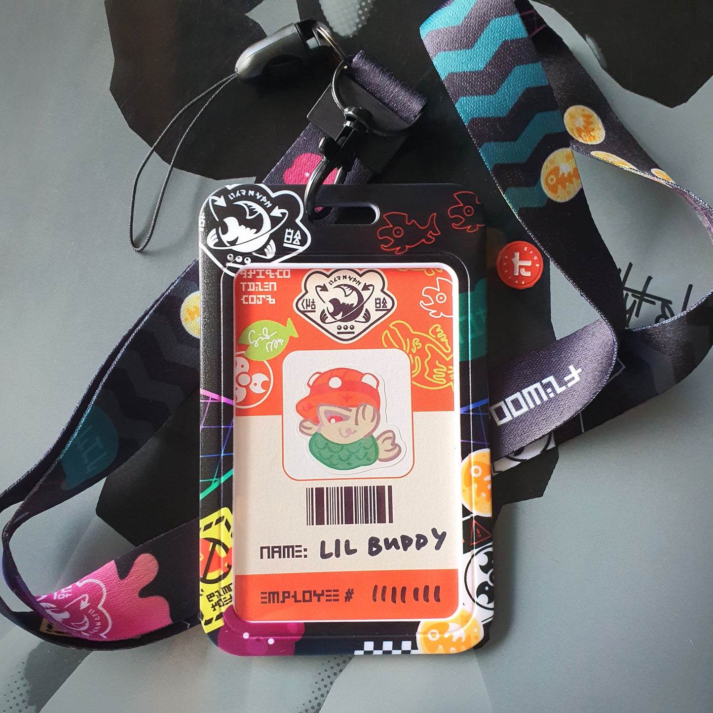 Grizzco Card Holder & Enamel Pin