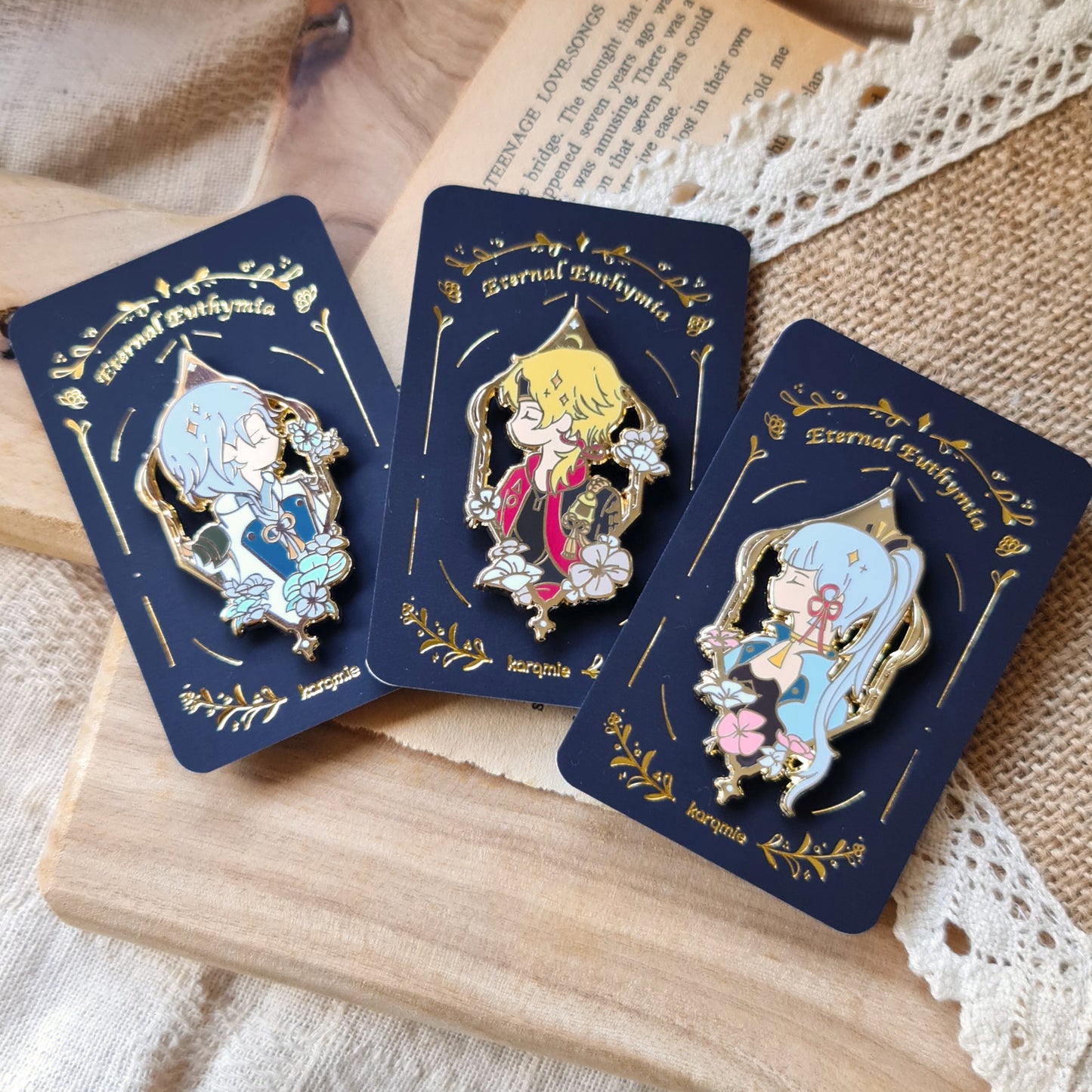 Eternal Euthymia | Genshin Impact Ayato Thoma Ayaka Enamel Pin