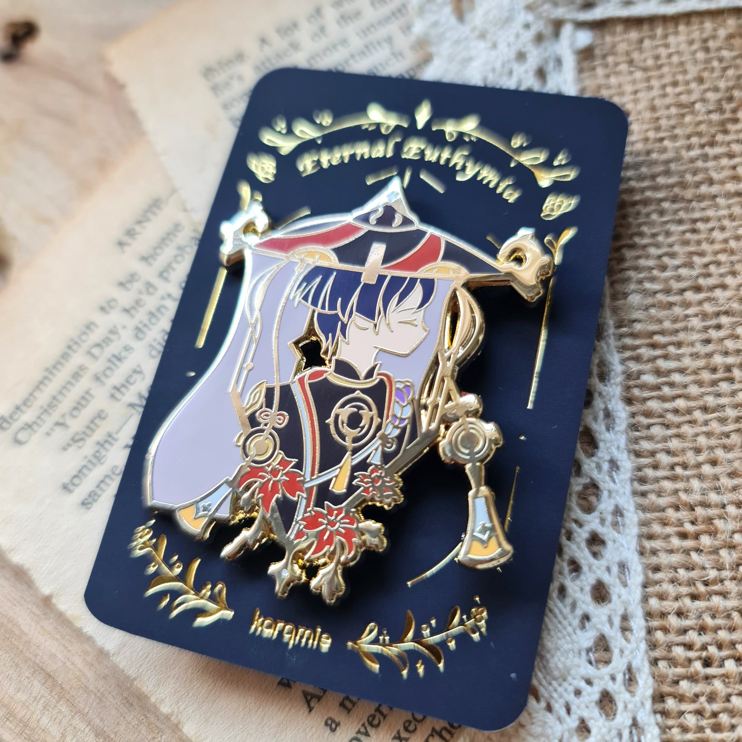 Eternal Euthymia | Genshin Impact Harbinger Scaramouche Signora Enamel Pin