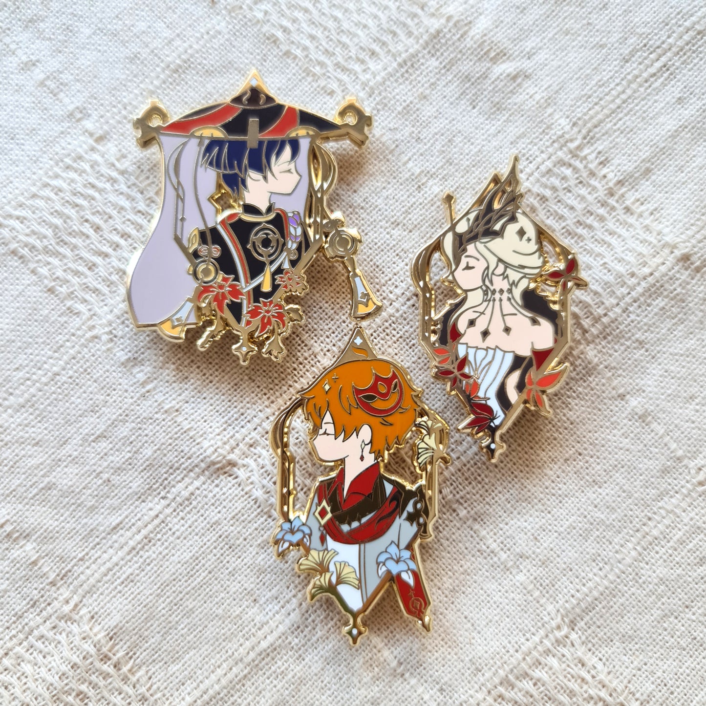 Eternal Euthymia | Genshin Impact Harbinger Scaramouche Signora Enamel Pin