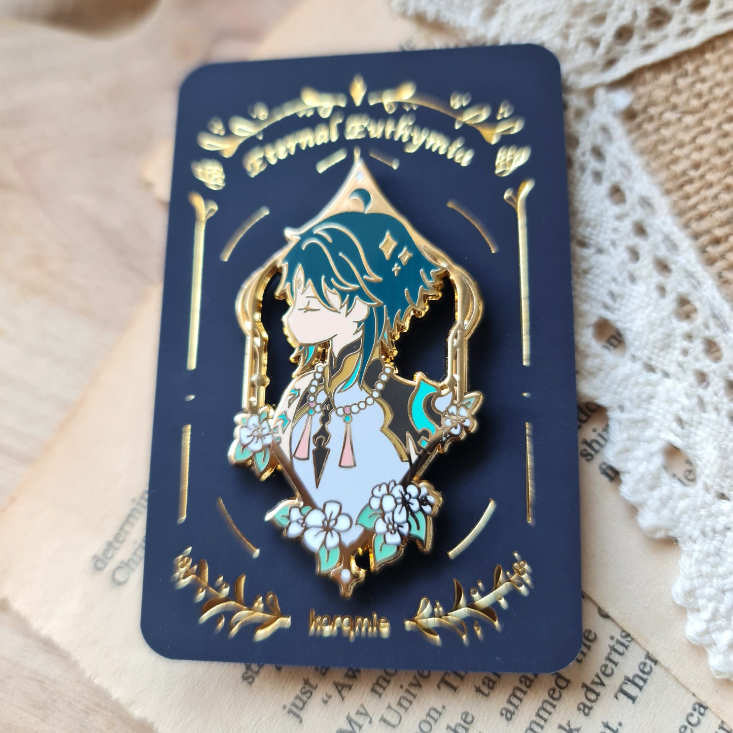 Eternal Euthymia | Genshin Impact Kazuha Xiao Venti Enamel Pin