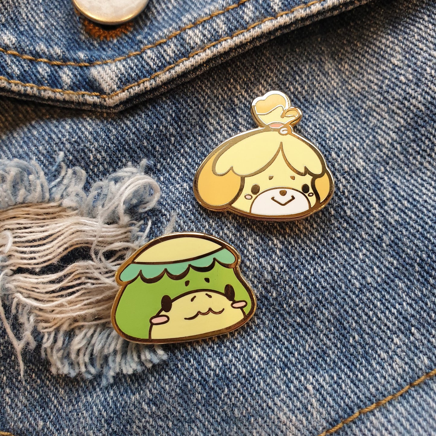 Animal Crossing Baby Isabelle Kappn Enamel Pin