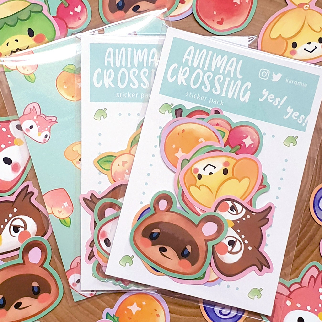 Animal Crossing Sticker Pack | Characters and Fruits