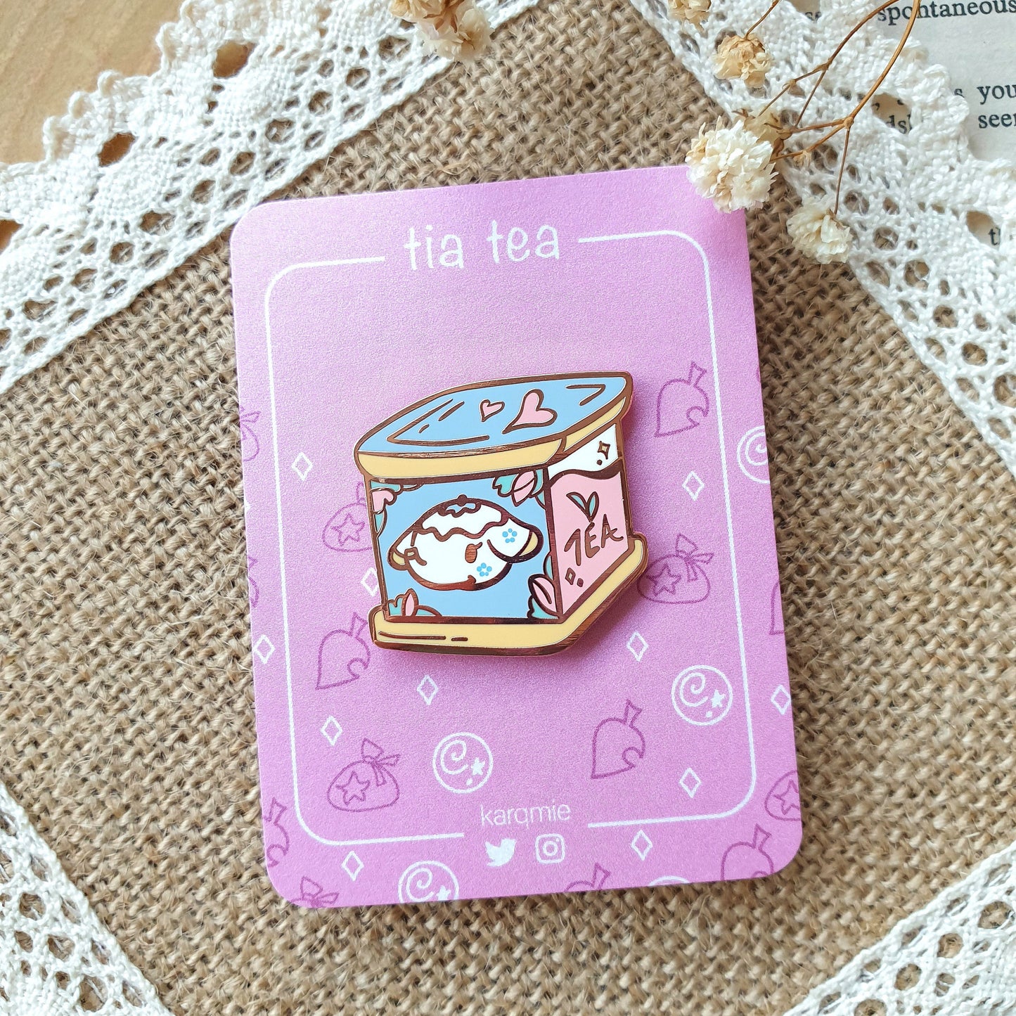 Animal Crossing Tia Tea Enamel Pin