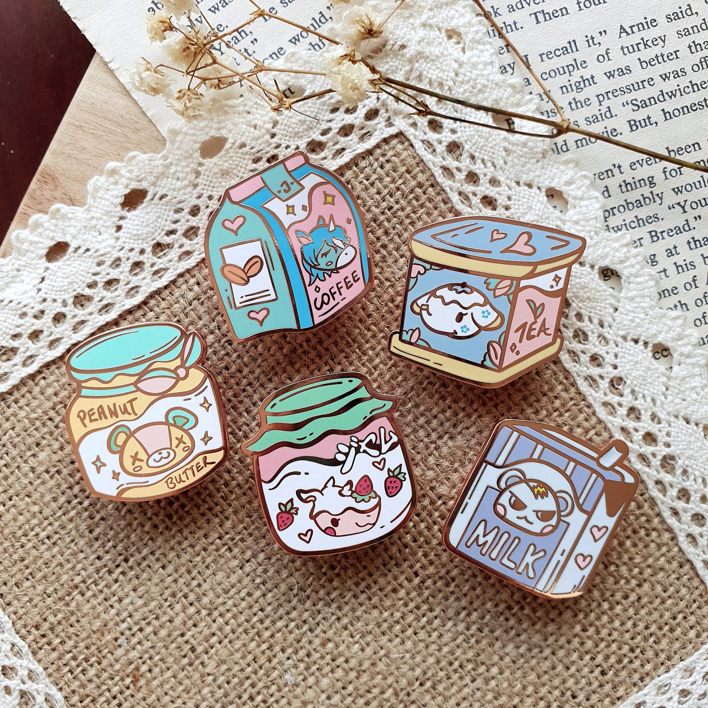 Animal Crossing Tia Tea Enamel Pin