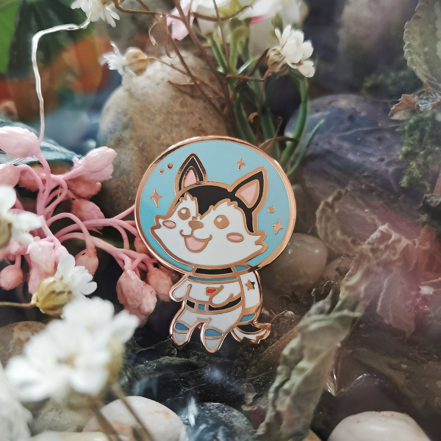 Animals in Space | Astronaut Husky Enamel Pin