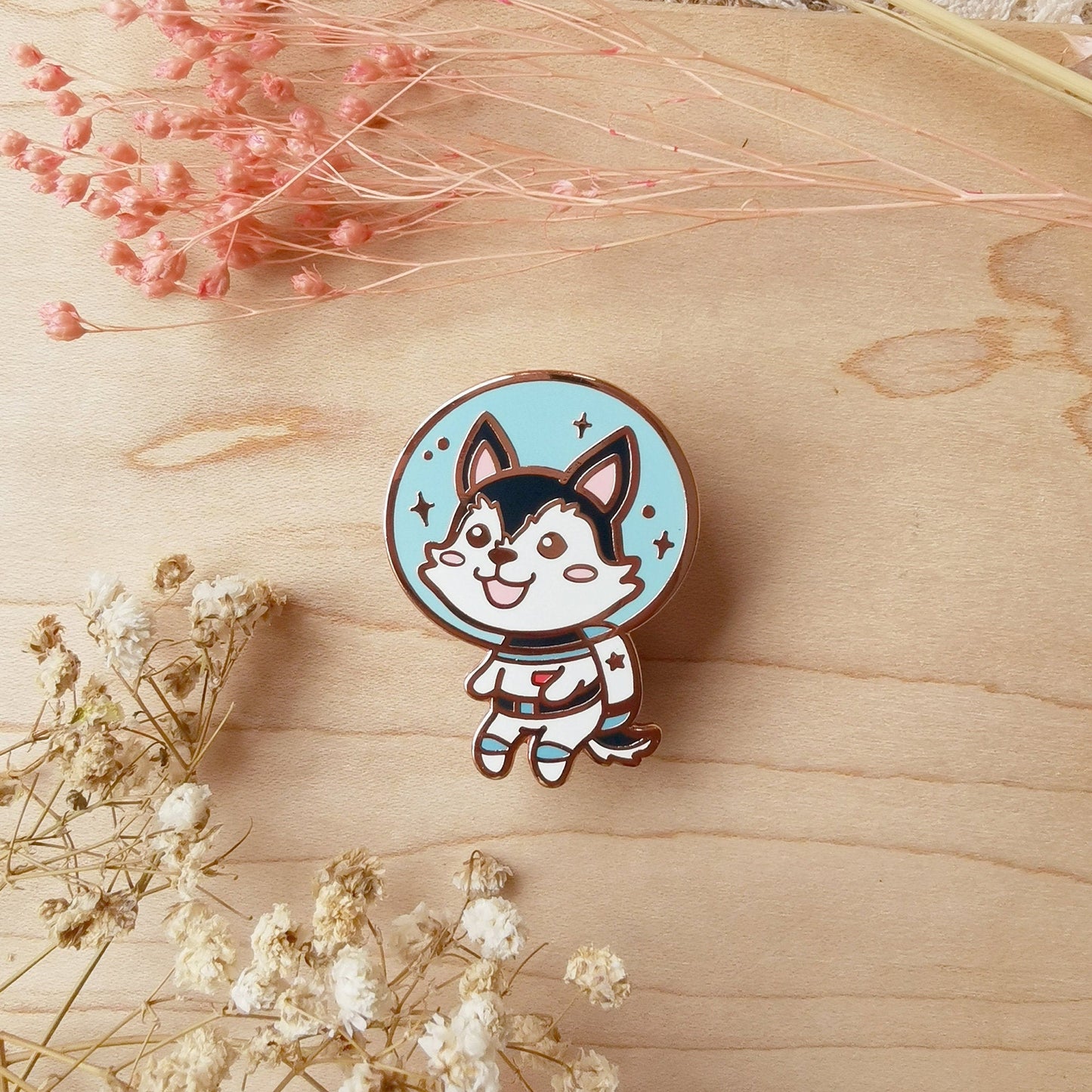 Animals in Space | Astronaut Husky Enamel Pin