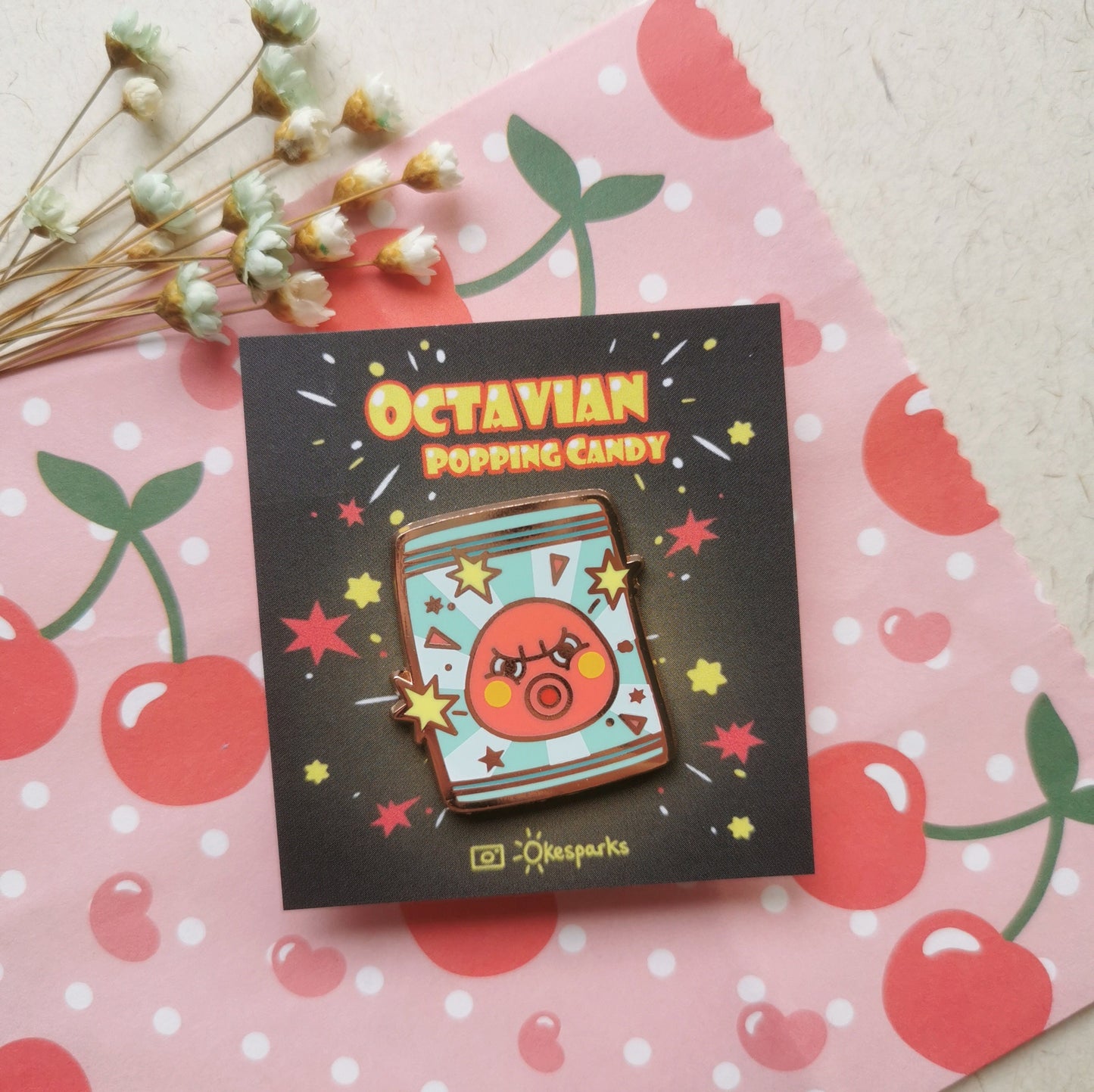 Animal Crossing Octavian Popping Candy Enamel Pin