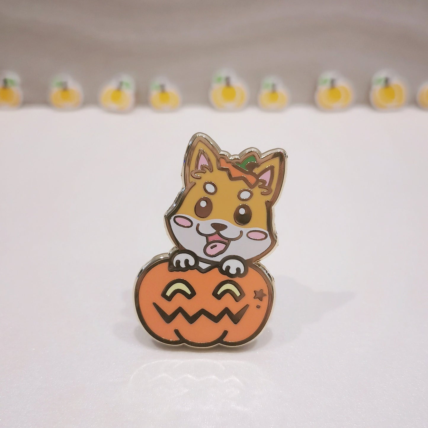 Witch'a Doing Halloween Shiba Inu & Cat Enamel Pins