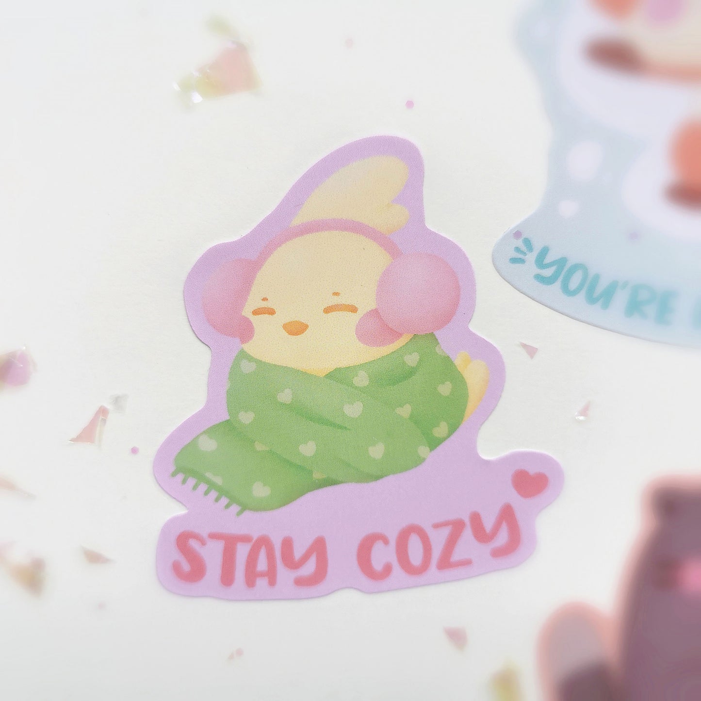 Winter Animals Matte Vinyl Sticker