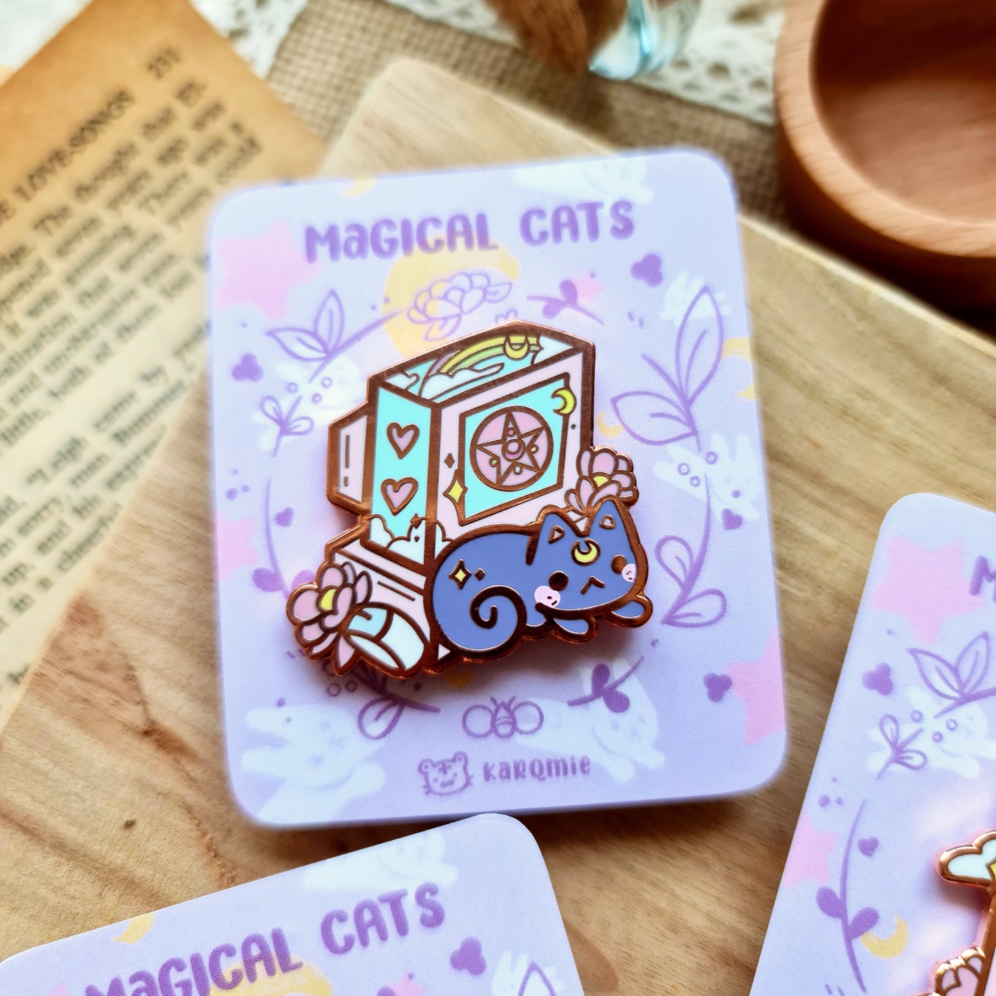 Sailor Moon Inspired 90s Magical Cats Enamel Pins