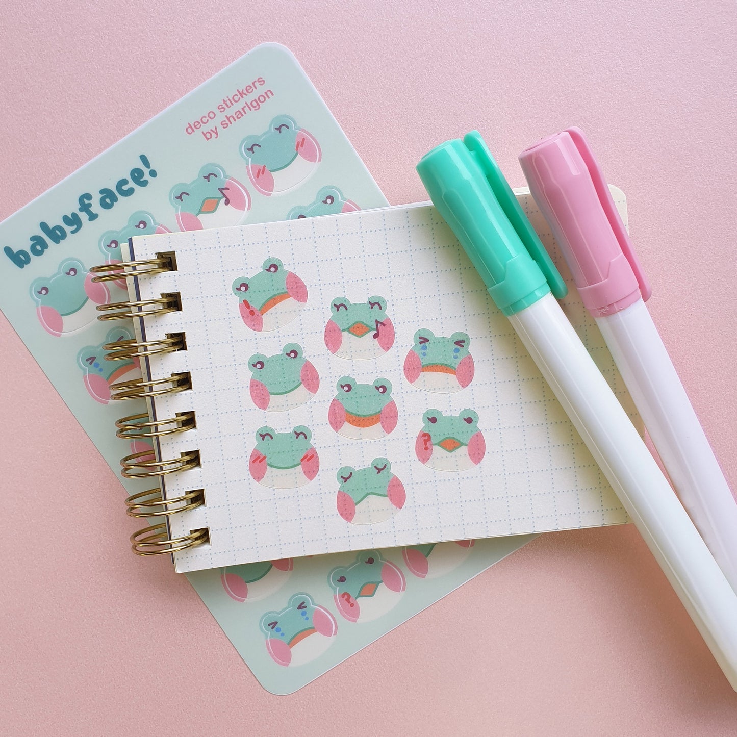 Animal Crossing Babyface Mini Deco Sticker Sheet | Series 1