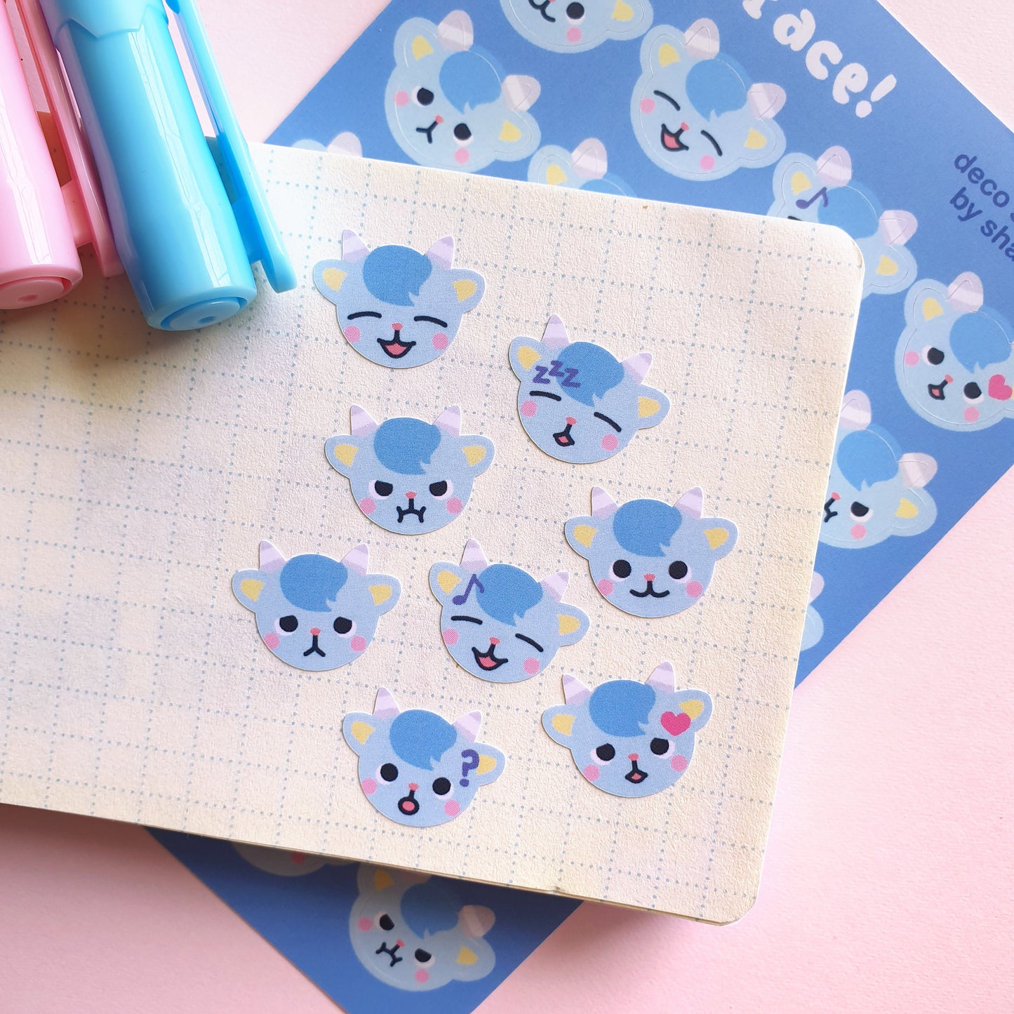Animal Crossing Babyface Mini Deco Sticker Sheet | Series 1
