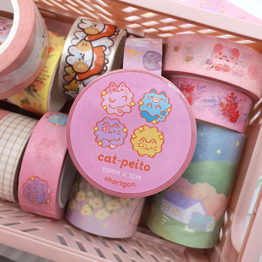 Ships from 22 June | Konpeito Candy Cats Washi Tape