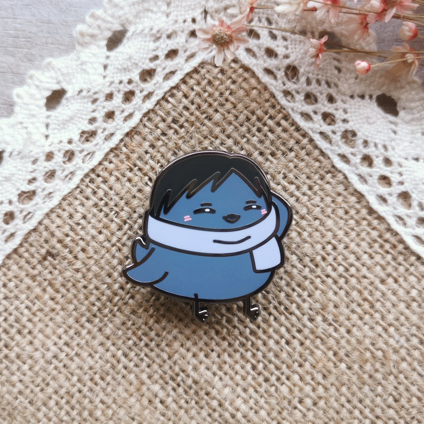 HQ Year 2s Karasuno Winter Birb Enamel Pin