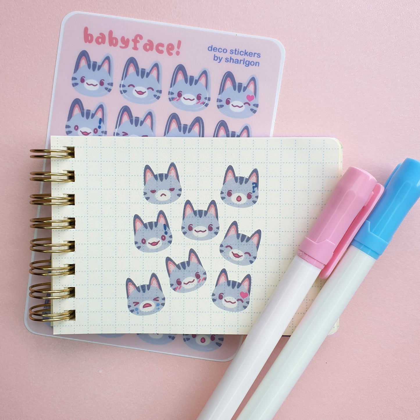 Animal Crossing Babyface Mini Deco Sticker Sheet | Series 1
