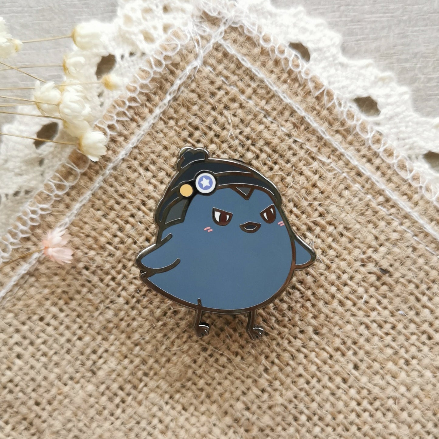 HQ Year 2s Karasuno Winter Birb Enamel Pin