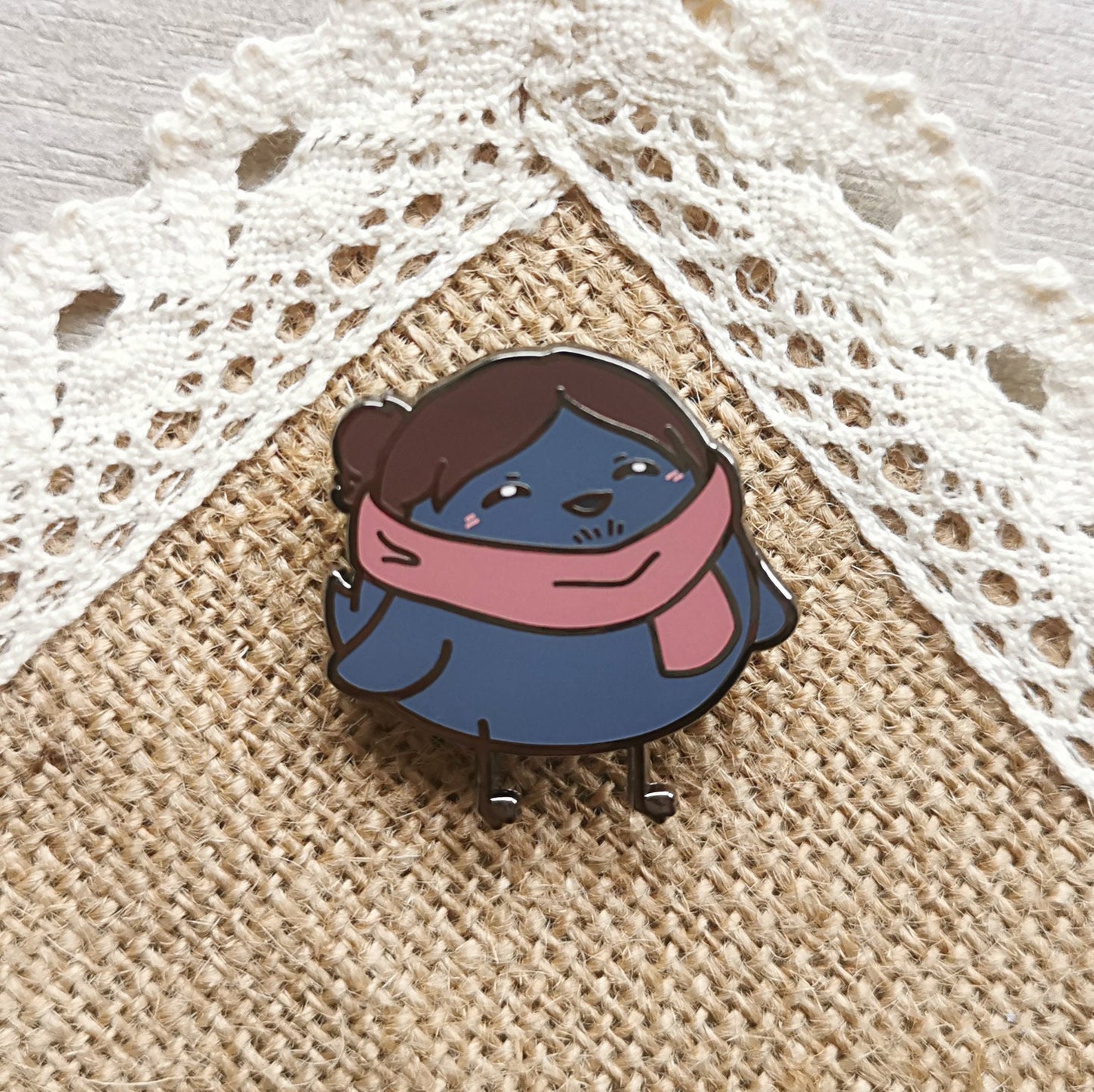 HQ Year 3s Karasuno Winter Birb Enamel Pin